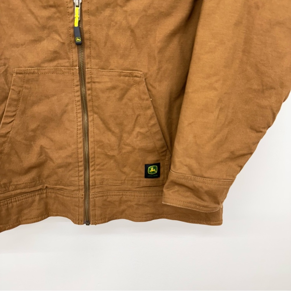 John Deere Kids Tan Canvas Jacket - Picture 2 of 7